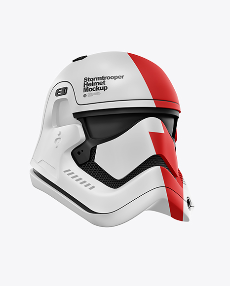 Matte Stormtrooper Helmet Mockup