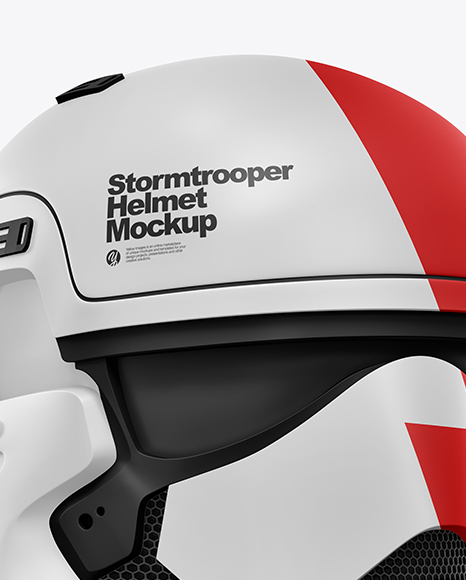 Matte Stormtrooper Helmet Mockup