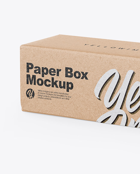 Kraft Paper Box Mockup