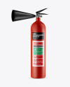 Matte Fire Extinguisher Mockup