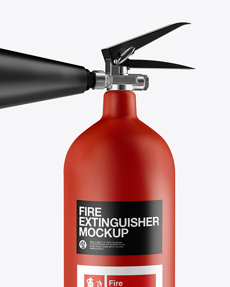 Matte Fire Extinguisher Mockup