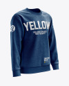 Men’s Heather Midweight Sweatshirt mockup (Right Half Side View)