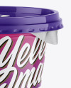 Glossy Pastic Cup Mockup