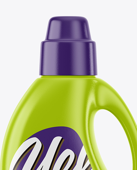 Glossy Detergent Bottle Mockup