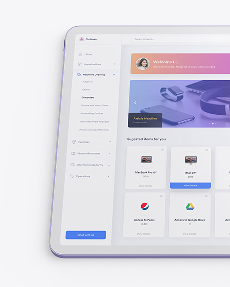 Clay Apple iPad Pro 2018 12.9 Mockup
