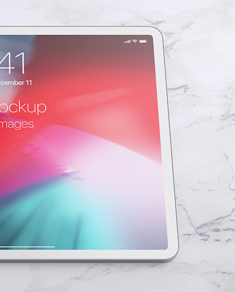 Clay Apple iPad Pro 2018 12.9 Mockup