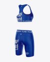 Women's Fitness Kit Mockup - Half Side View