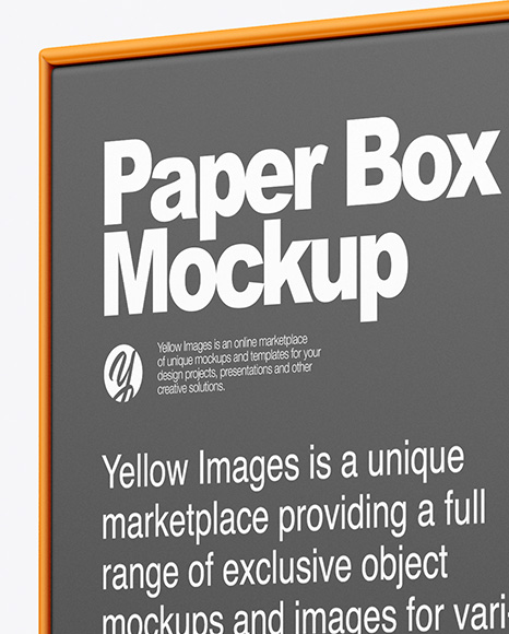 Paper Box Mockup