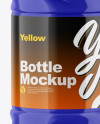 Glossy Plastic Bottle Mockup