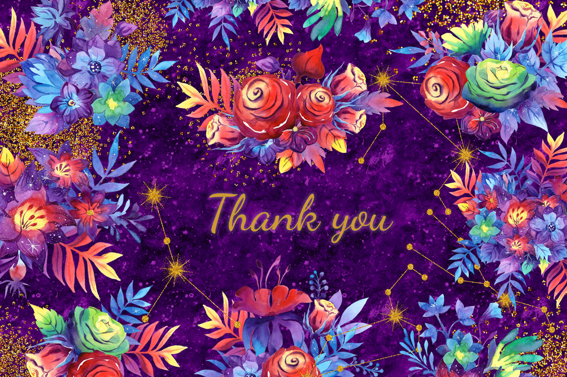 Galactic Garden. Galaxy floral watercolor collections! Galactic Garden. Galaxy floral watercolor collections!