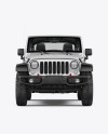 Off-Road SUV Open Roof Mockup - Front View