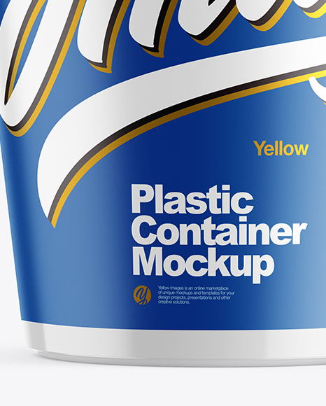 Glossy Plastic Cup Mockup