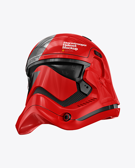 Glossy Stormtrooper Helmet Mockup