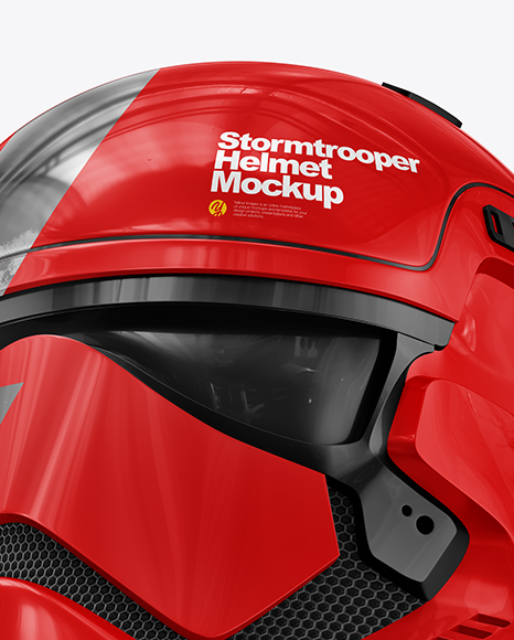 Glossy Stormtrooper Helmet Mockup