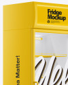 Glass Door Fridge Mockup Glass Door Fridge Mockup