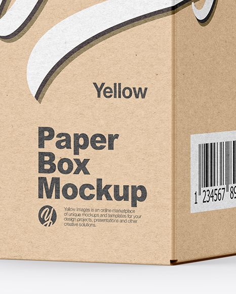 Kraft Paper Box Mockup