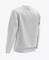 Men’s Midweight Sweatshirt mockup (Back Half Side View)