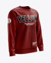 Men’s Midweight Sweatshirt mockup (Right Half Side View)