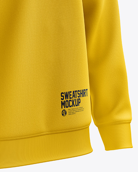 Men’s Midweight Sweatshirt mockup (Right Half Side View)