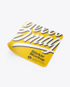 Textured Square Sticker Mockup