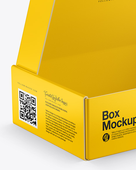 Glossy Paper Box Mockup