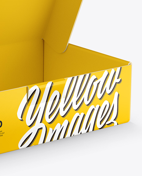 Glossy Paper Box Mockup