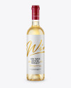 Clear Glass White Wine Bottle Mockup