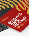 Stack of Business Cards Mockup