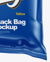 Glossy Snack Bag Mockup