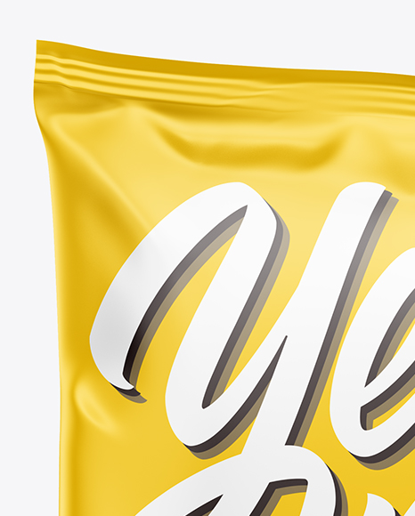 Matte Snack Bag Mockup