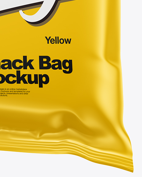 Matte Snack Bag Mockup