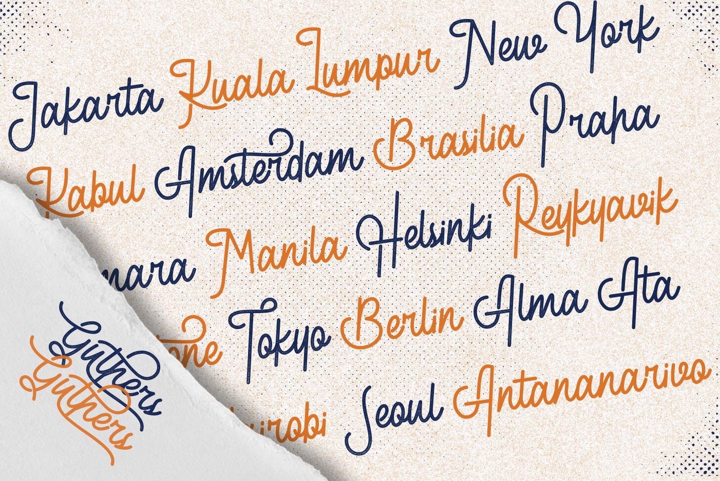 Guthers - Monoline Script Font Guthers - Monoline Script Font