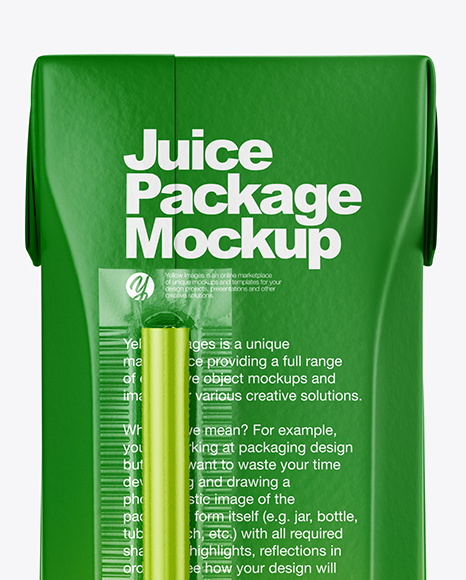 Matte Juice Carton Package Mockup