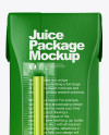 Matte Juice Carton Package Mockup