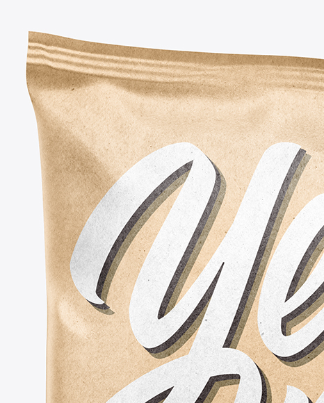 Kraft Snack Bag Mockup