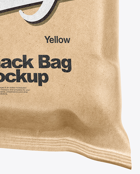 Kraft Snack Bag Mockup