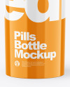 Glossy Pills Bottle Mockup