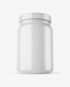 Plastic Protein Jar Mockup