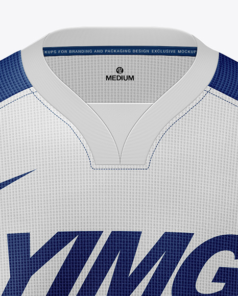 Men’s Soccer Y-Neck Jersey Mockup