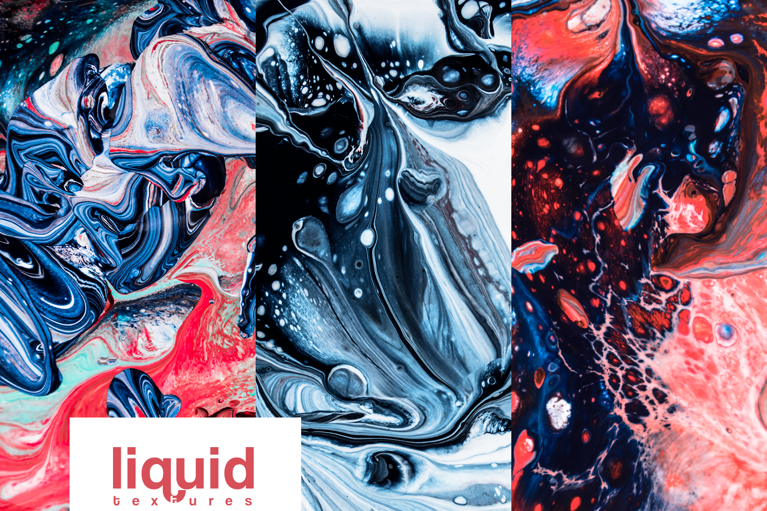 Liquid marble backgrounds vol1