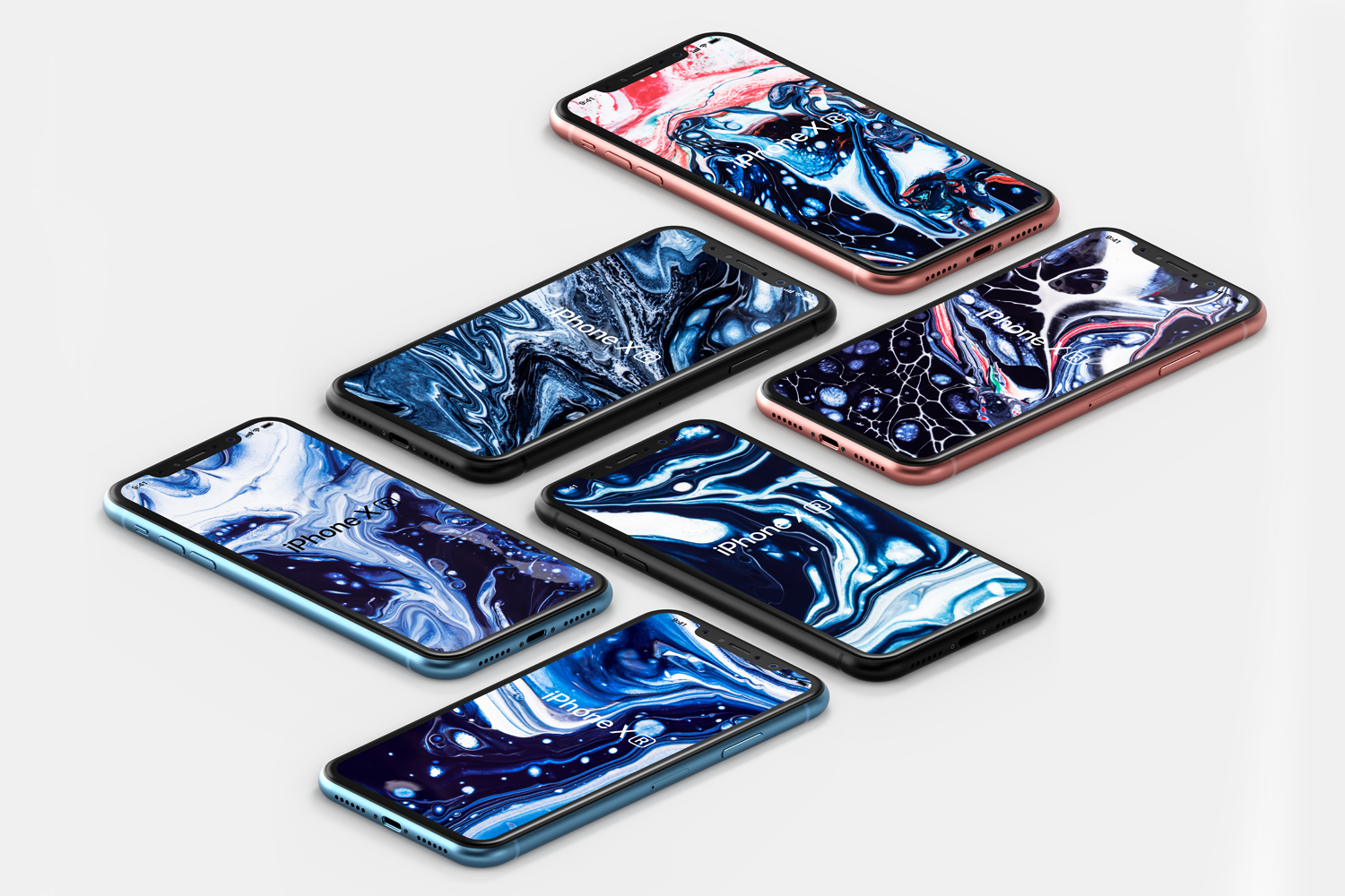 Liquid marble backgrounds vol1