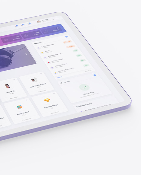Clay Apple iPad Pro 2018 12.9 Mockup
