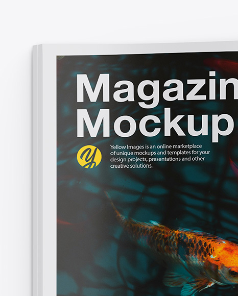 Glossy A4 Magazine Mockup