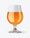 Tulip Glass With Imperial Ale Mockup