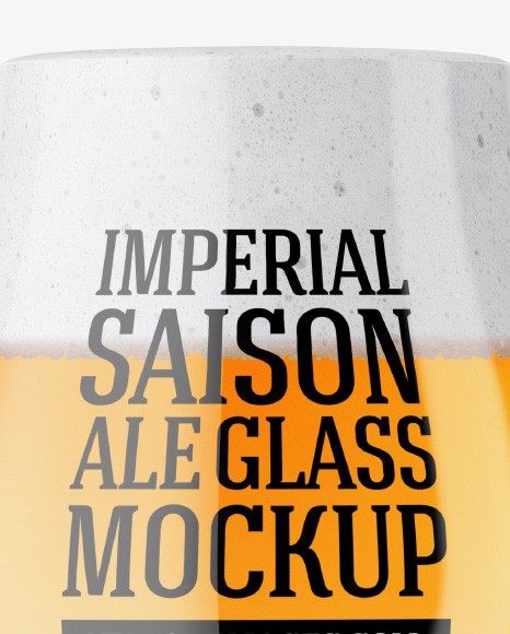 Tulip Glass With Imperial Ale Mockup