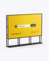 Banner Stand Mockup - Half Side View