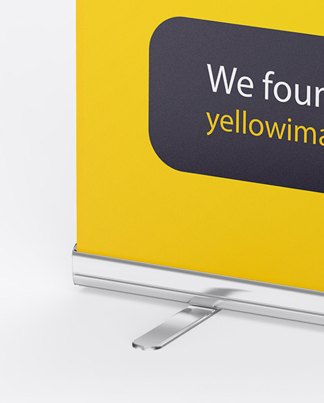 Glossy Roll-up Banner Mockup