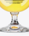 Tulip Glass With White Ale Mockup