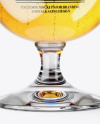 Tulip Glass With Lager Beer Mockup