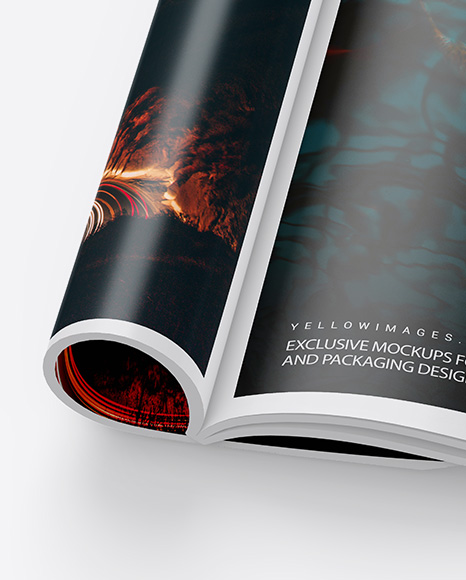 Glossy A4 Magazine Mockup